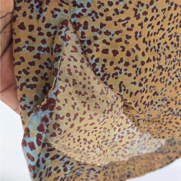 Ulla Johnson Nerissa Tunic Dress Small Leopard Print V-Neck Long Sleeves - Picture 8 of 10